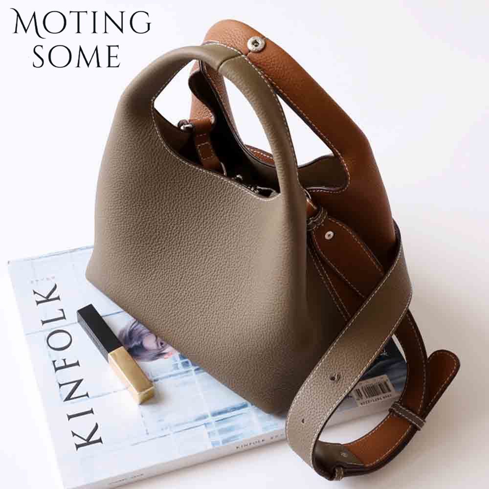 Luxury Bags On Sale - Motingsome Patchwork Style Borsa a secchiello