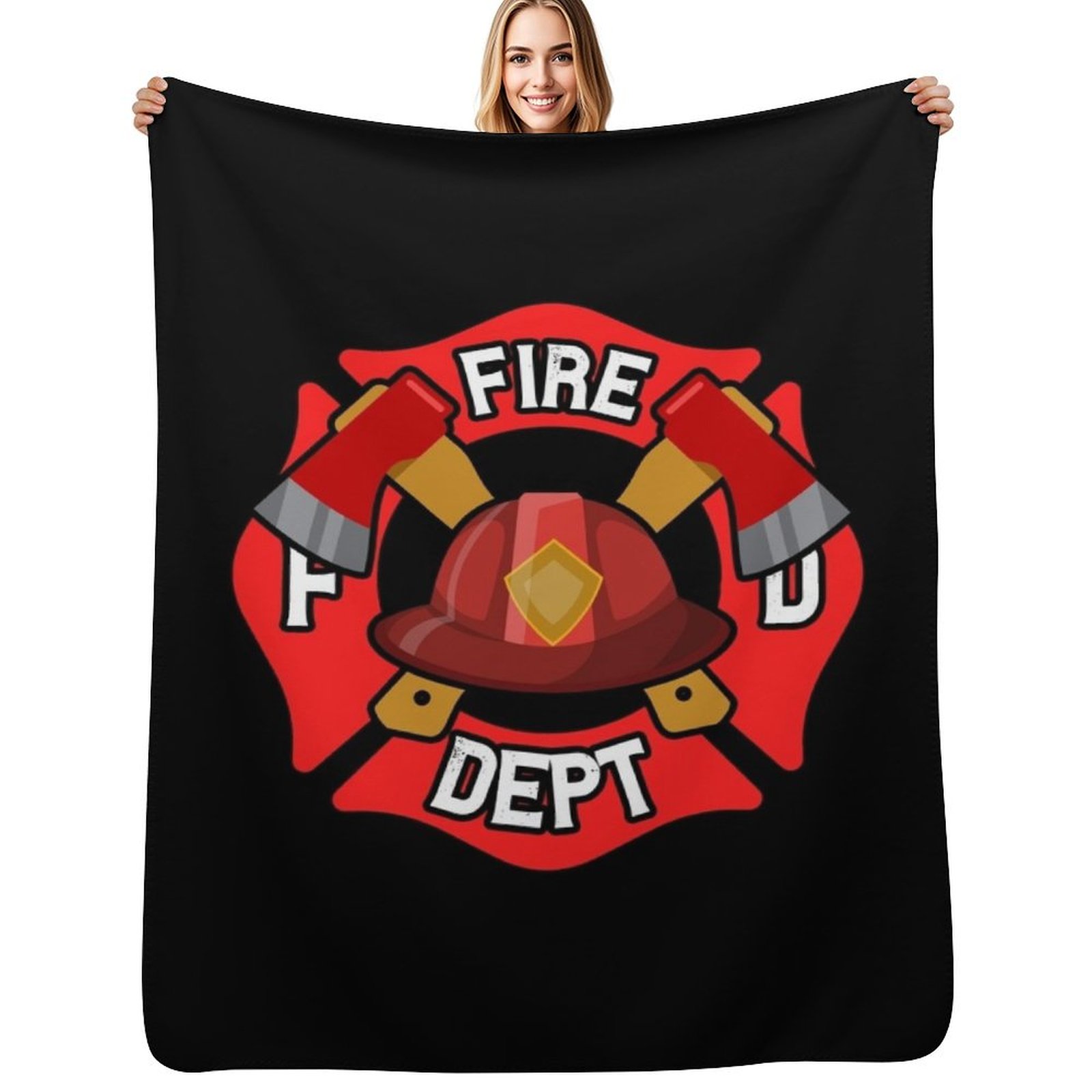 Luxury Bags In Usa - Coperta in Flanella con Distintivo dei