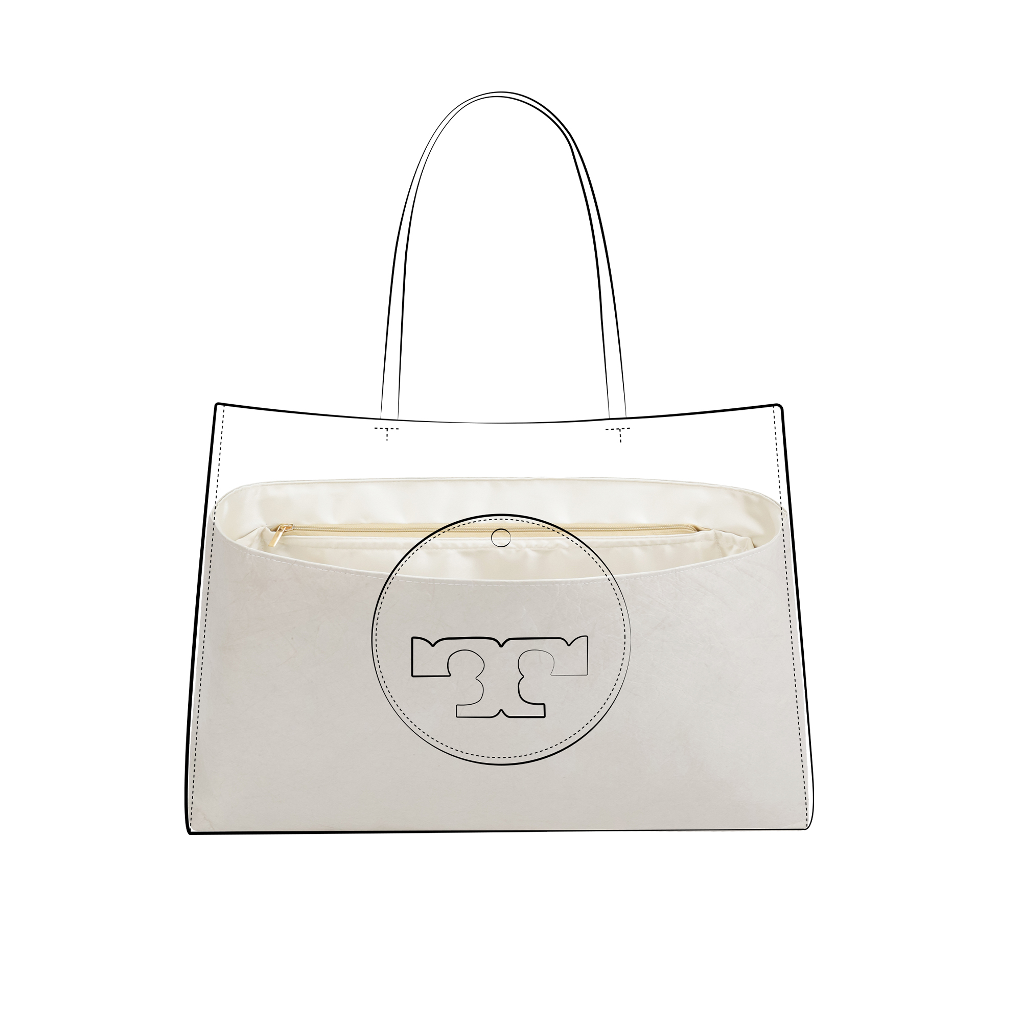 Luxury Bags Tory Burch - DGAZ Inserto organizer leggero per borse