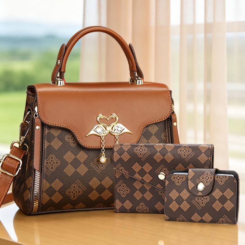 Luxury Bags Casual - Set di 3 borse da donna,
