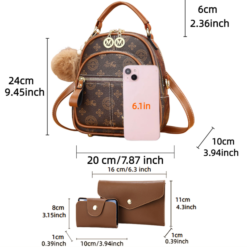 Set di 3 borse da donna, mini  - Luxury Bags Casual recensione e prezzo