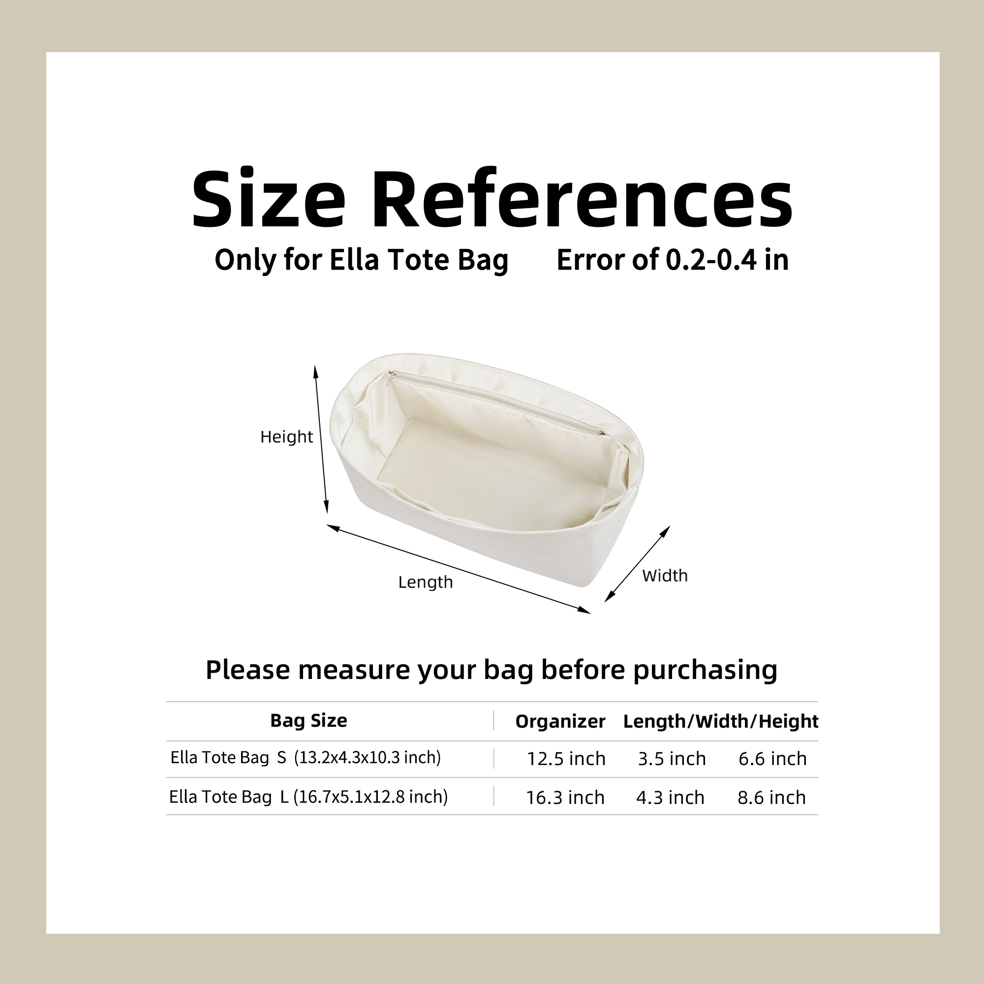 DGAZ Inserto organizer leggero - Luxury Bags Tory Burch recensione e prezzo