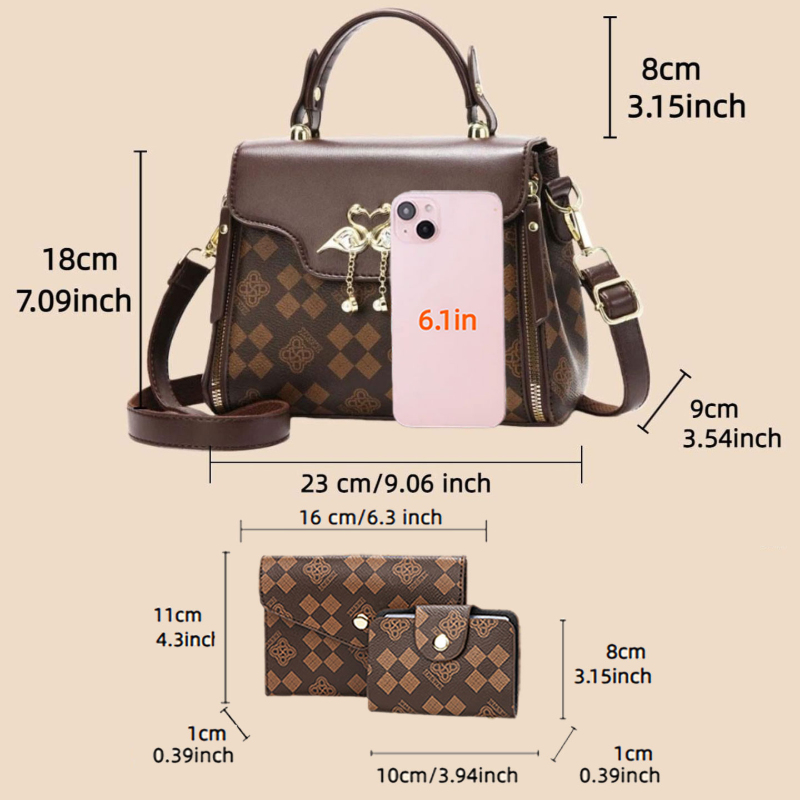 Set di 3 borse da donna, borsa - Luxury Bags Casual recensione e prezzo