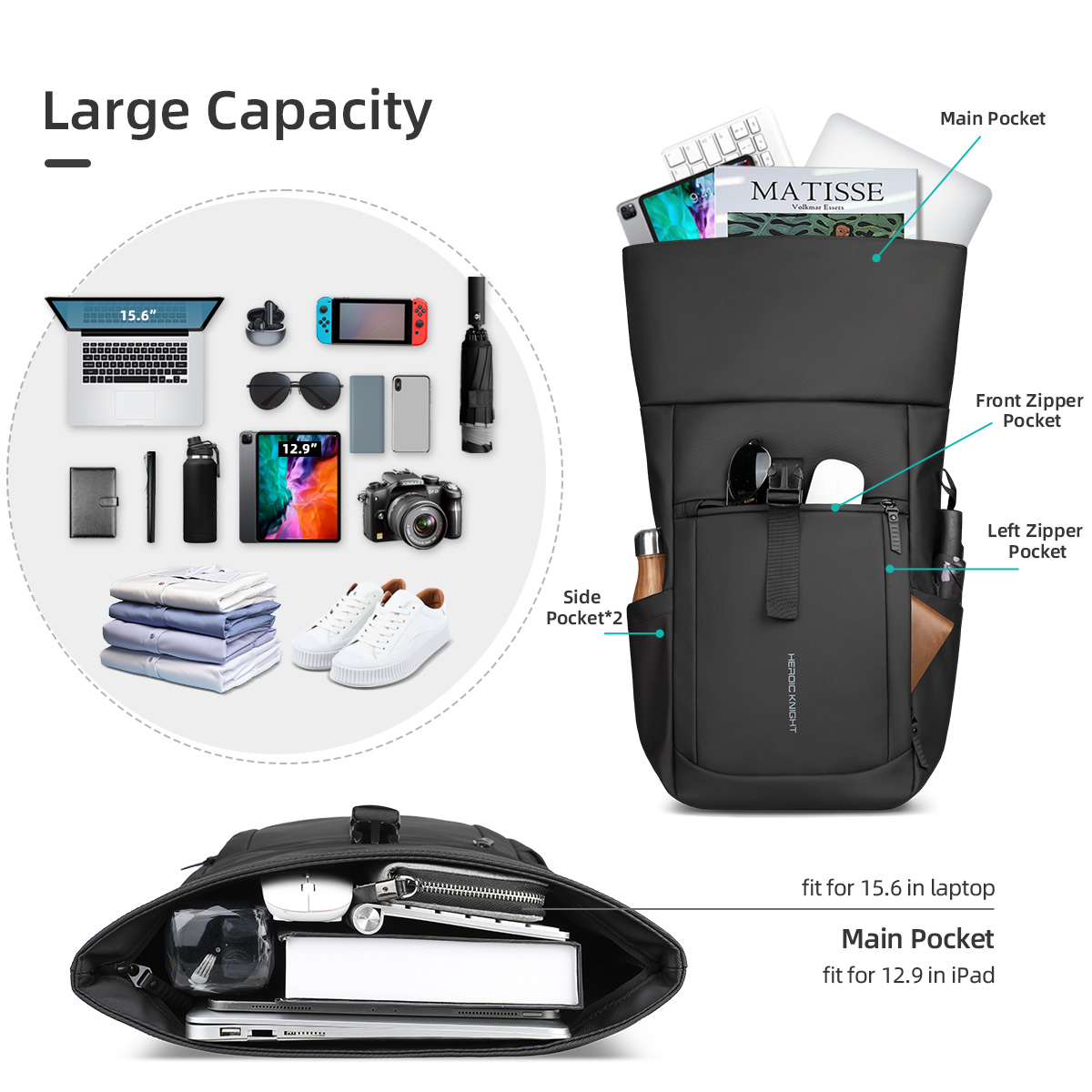 Heroic Knight Zaino rolltop di - Luxury Bags That Fit Laptop recensione e prezzo